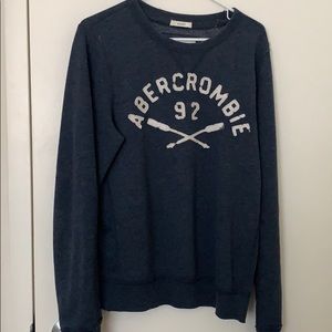Navy Abercrombie crew neck sweater